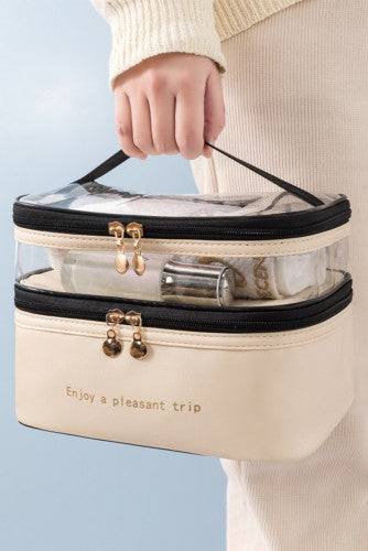 Waterproof Double Layer Cosmetic Bag