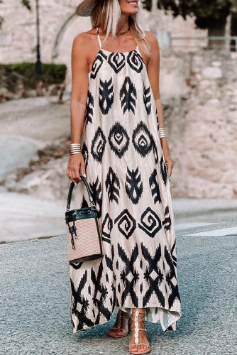 Black and White Aztec Print Sundress